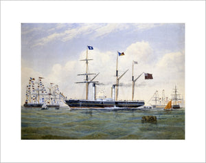 HINDOSTAN leaving Southampton with the first Indian Mails