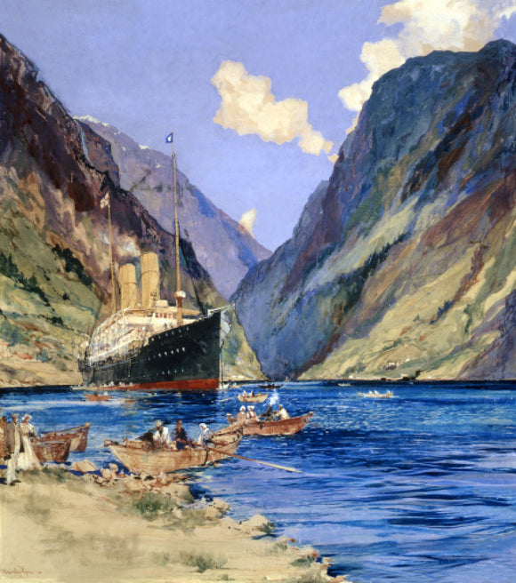 OPHIR at anchor in a Norwegian Fjord