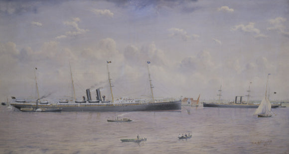 VICTORIA in the Thames at Tilbury