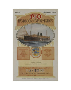 P&O Handbook of Information, 1924