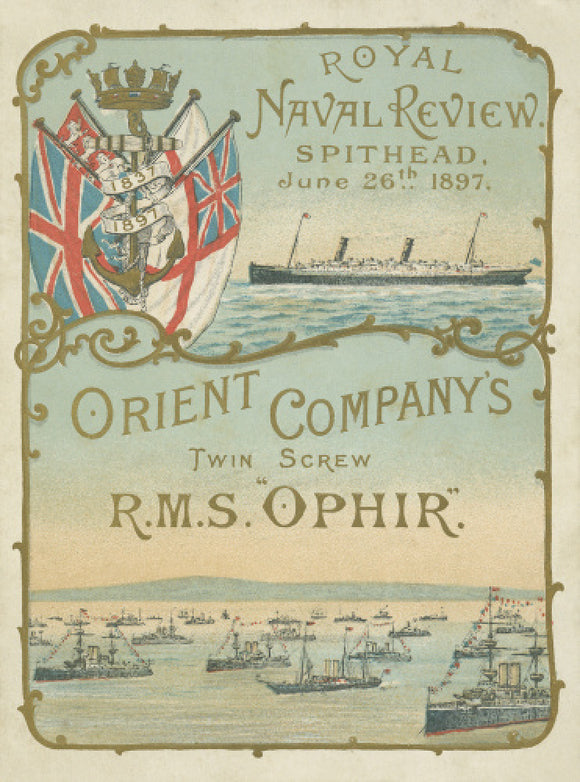 Royal Naval Review Menu 1897