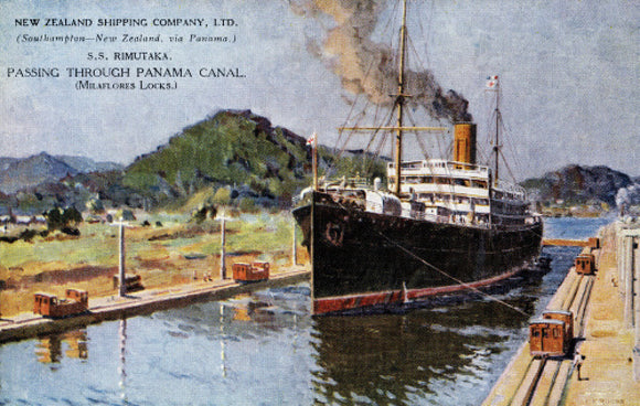 RIMUTAKA passing through Panama Canal