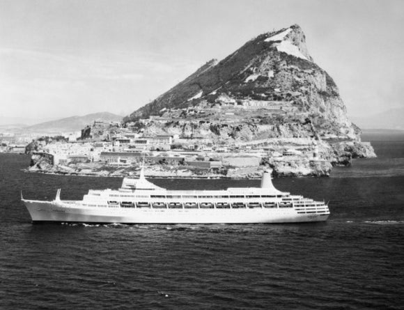 CANBERRA passing Gibraltar