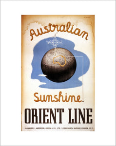 'Australian Sunshine' - Orient Line poster