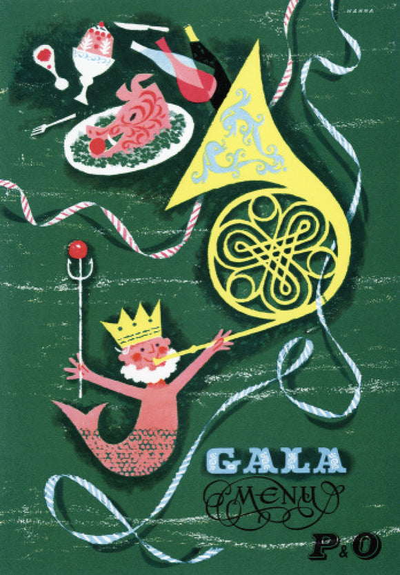 CANBERRA maiden voyage gala menu