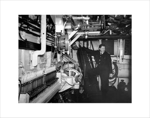 Engine room onboard WOODLARK (1956)