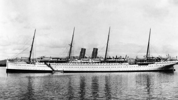CALEDONIA as a troopship