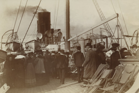 Passengers on deck of MANTUA