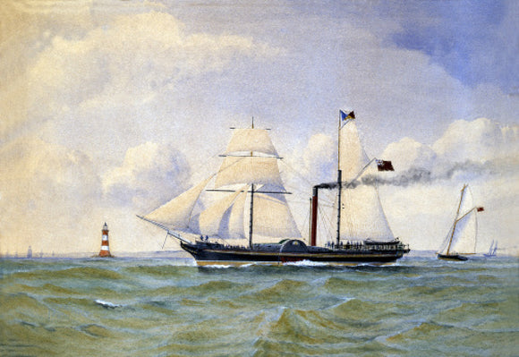 WILLIAM FAWCETT passing a lighthouse