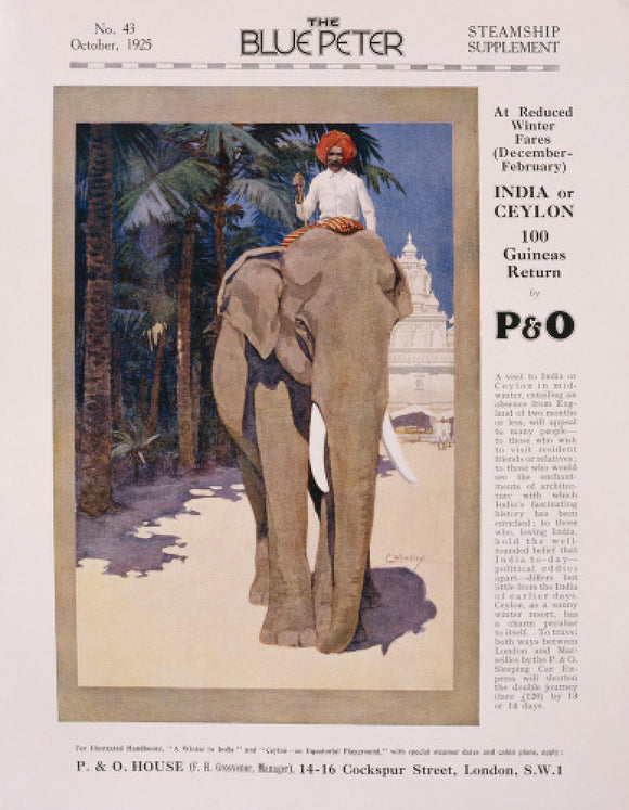 P&O India Advert, 1925