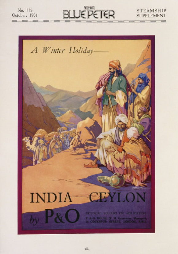 P&O Winter Holidays Advert, 1931