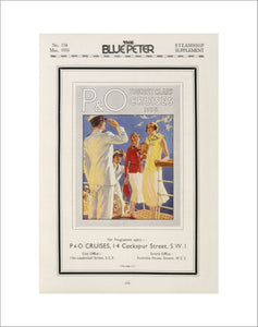P&O Tourist Class Cruises Advert, 1933