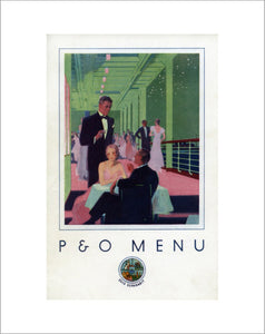 P&O 'Gala Night' Menu, STRATHAIRD 1933