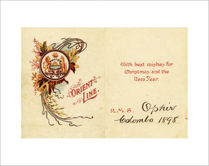 Christmas and New Year card 1898
