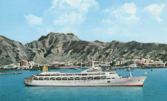 CANBERRA at Steamer Point, Aden