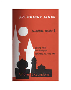 CANBERRA shore excursions brochure 1965
