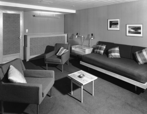 CANBERRA's 'B' Deck First Class deluxe cabin