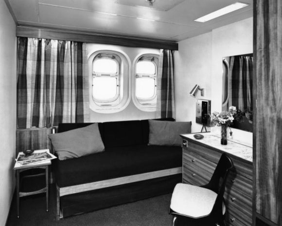 CANBERRA's First Class single berth cabin