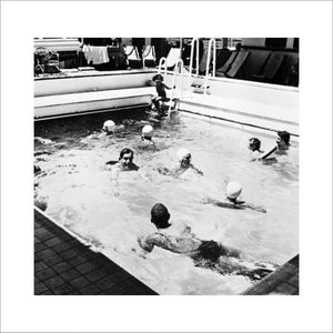 Passengers in the pool on board ORONSAY