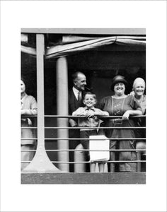 The Kempton family on board BALRANALD