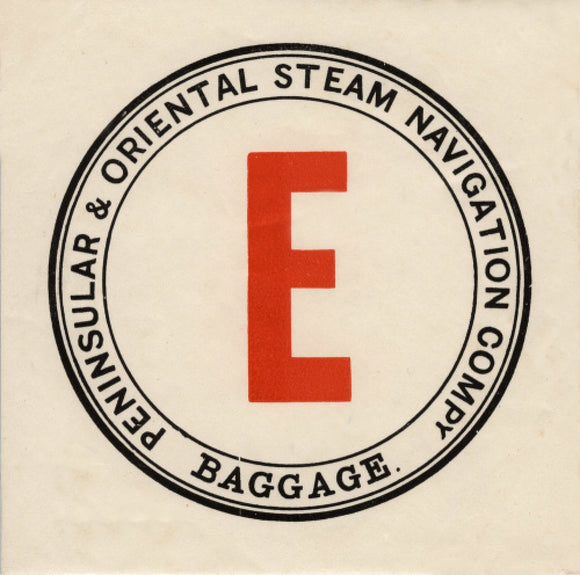 P&O.S.N.Co. Baggage Label