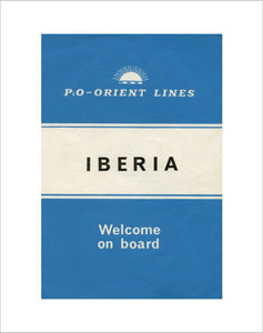 Leaflet for IBERIA 'Welcome on board'