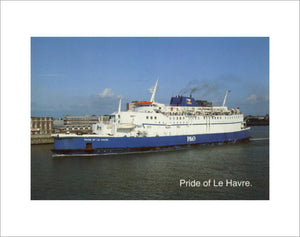 PRIDE OF LE HAVRE leaving Portsmouth
