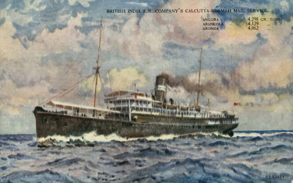 Calcutta - Burma mail ship ARANKOLA